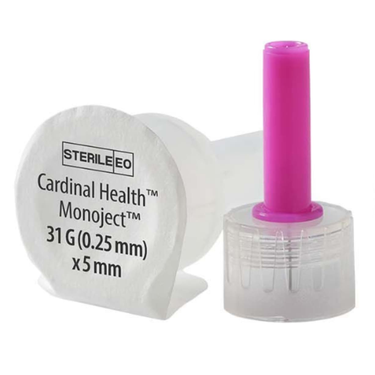 Monoject Standard Pen Needle 31G x 5mm, Purple - Box of 100 - Image 1