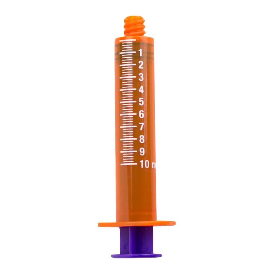 Vesco Oral Medication Syringe, Amber Barrel, 10 ml - Each - Image 1