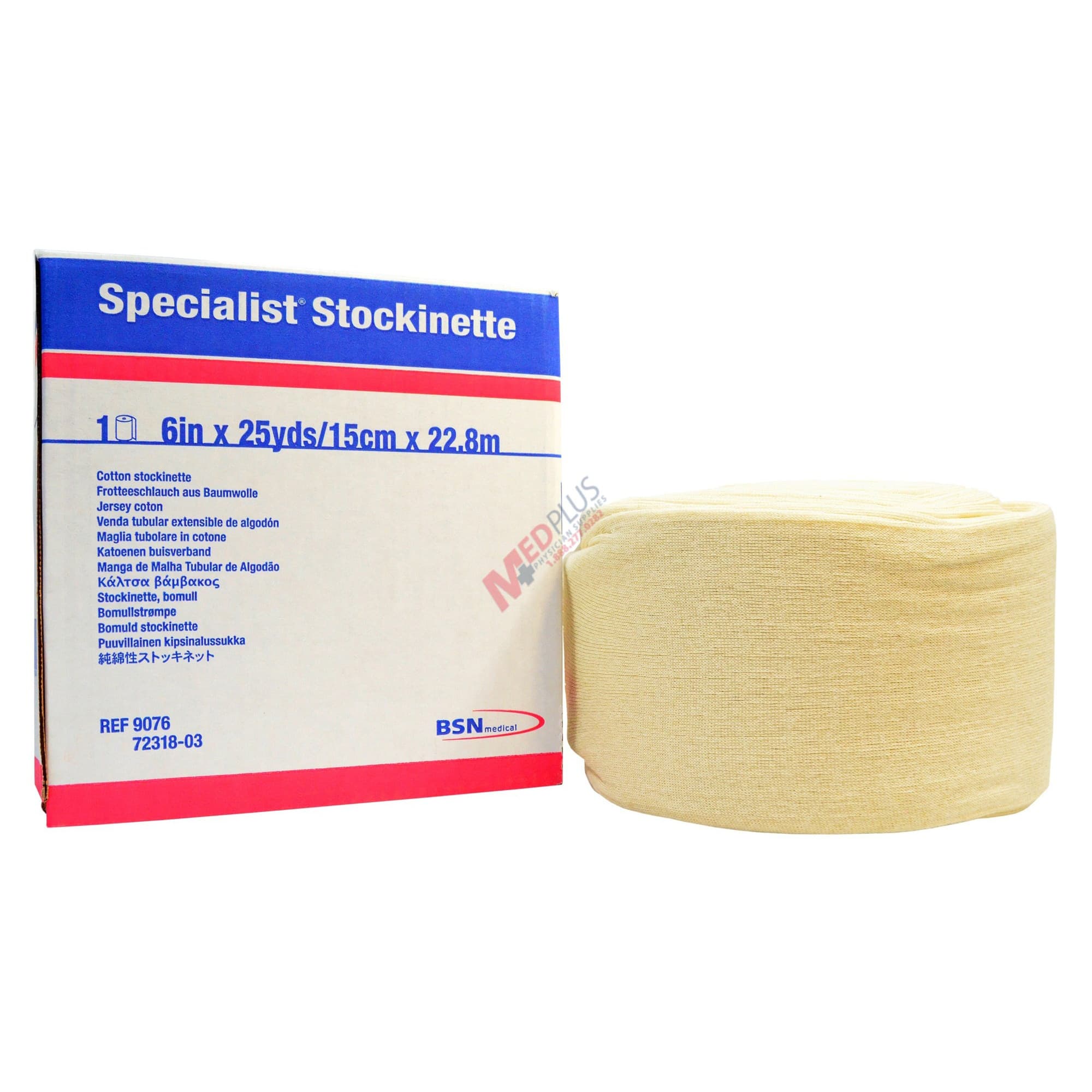 Specialist Cotton Orthopedic Stockinette 6 Inch x 25 Yard, Tubular - Case of 6 - Image 1