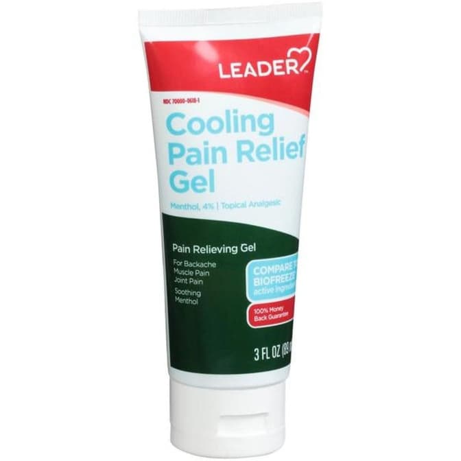 Leader Pain Relief Menthol, 4%, Gel, 3 oz - Each - Image 2