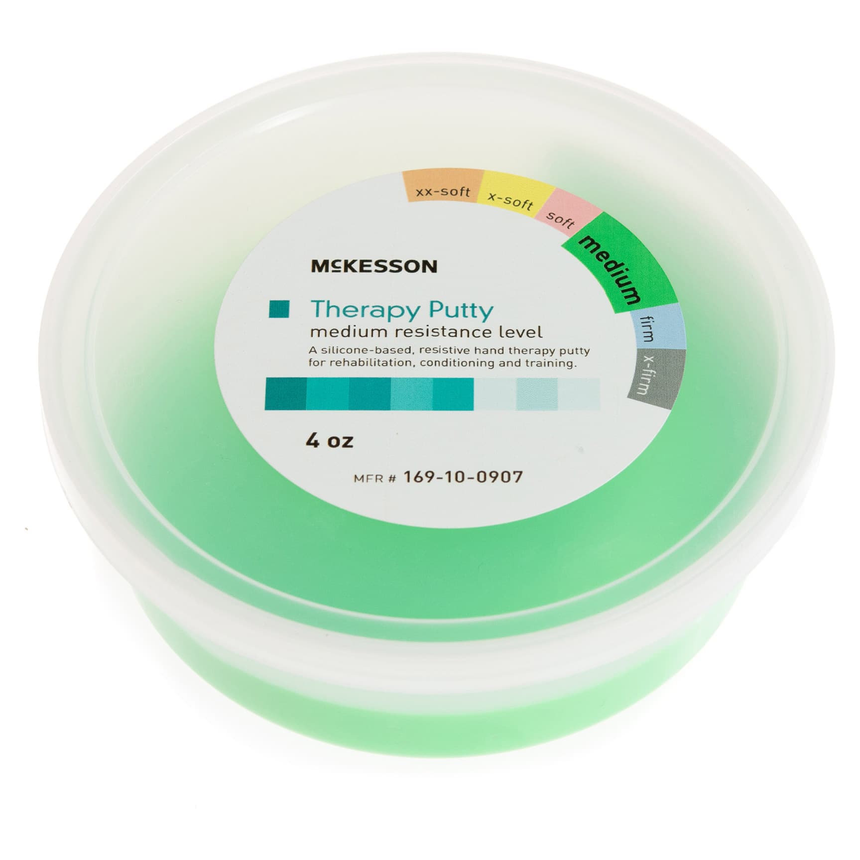 McKesson Green Therapy Putty, Medium, 4 oz. - Image 1