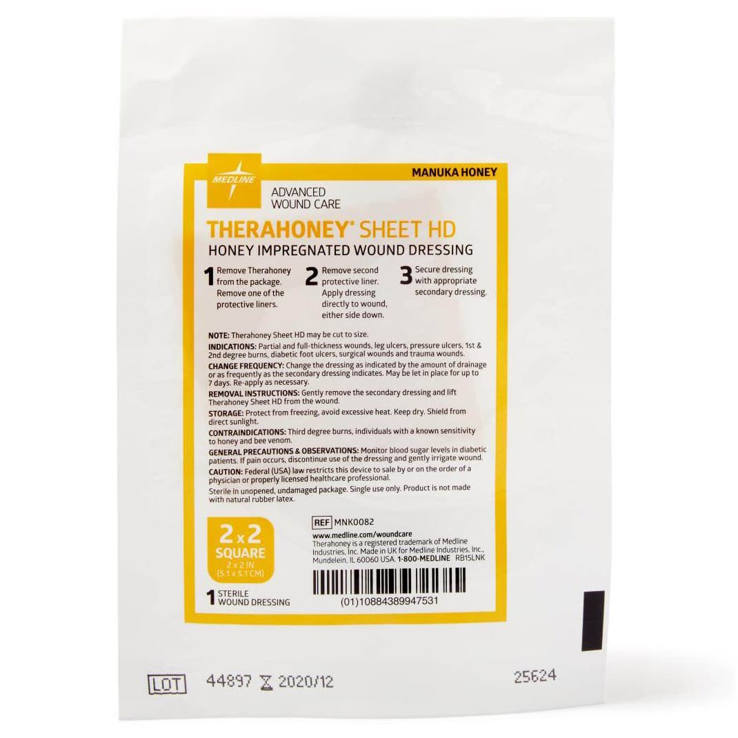 honey on wounds as a dressing TheraHoney Honey Wound Dressing Sheet