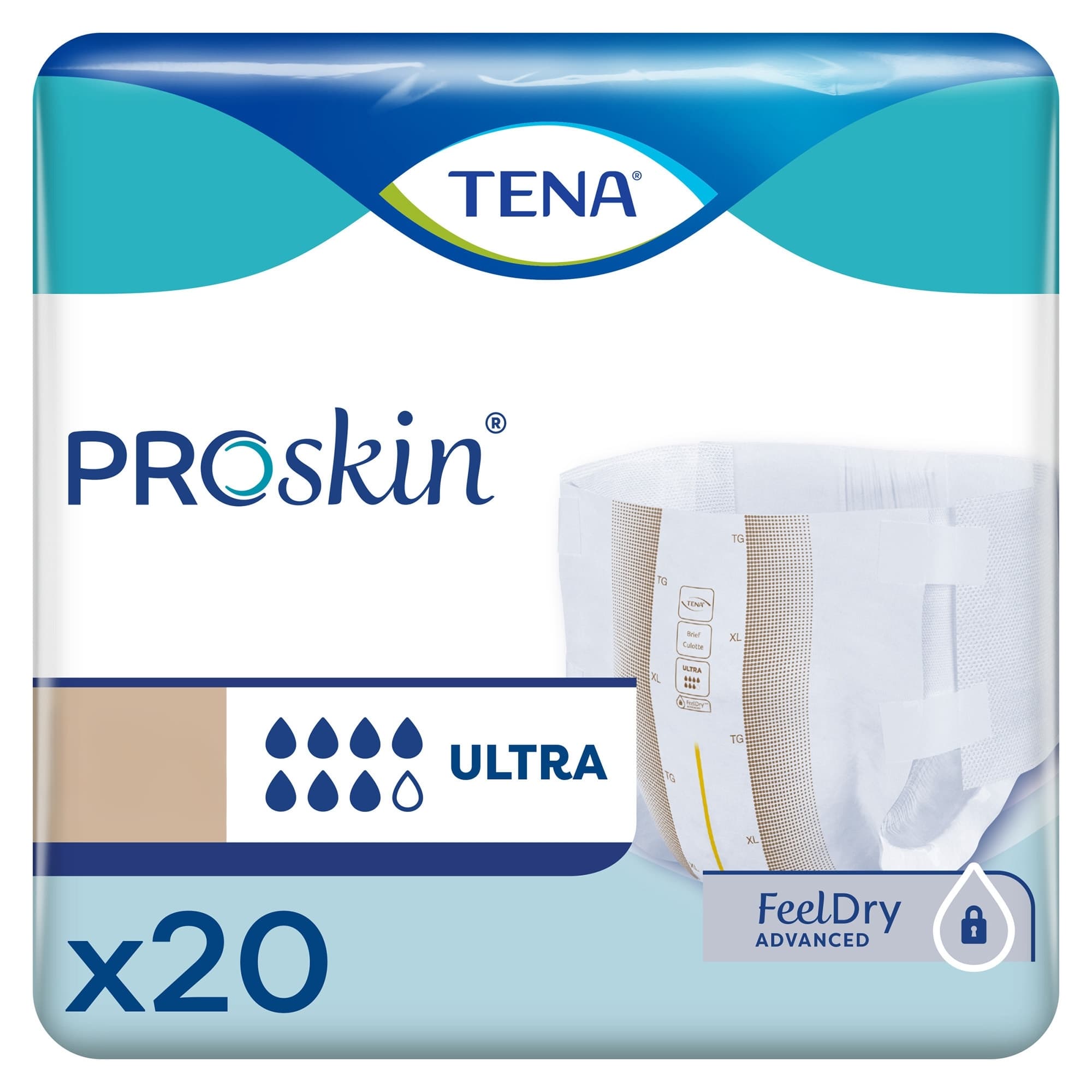 TENA ProSkin Ultra Unisex Brief Heavy Absorbency