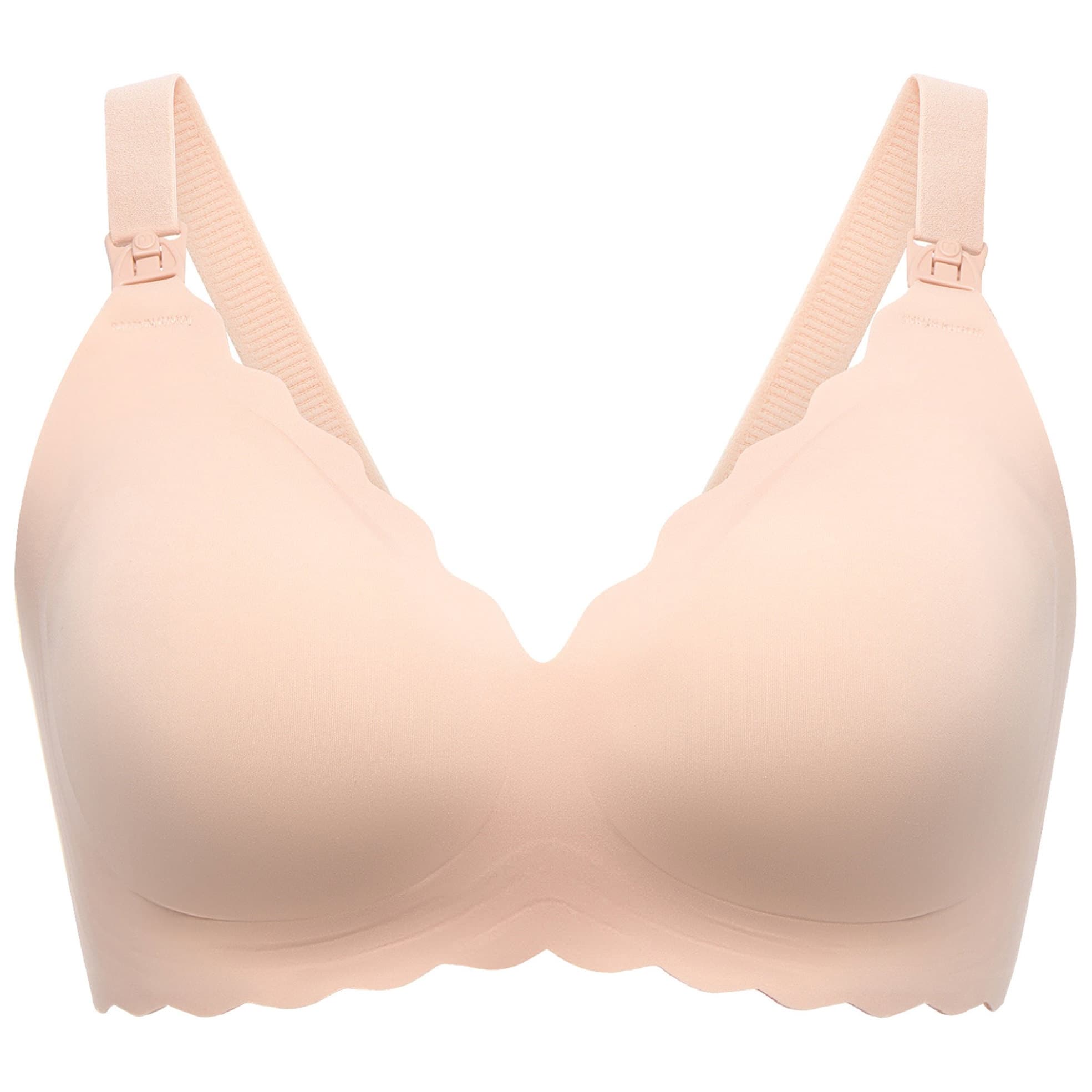 Momcozy Jelly Strip Nursing Bra, Beige, Large - Each - Image 1