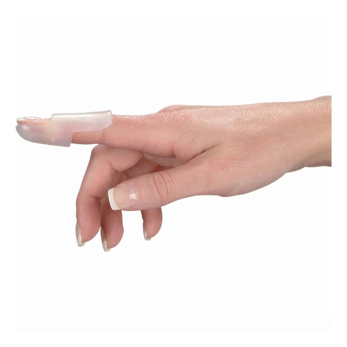 Deroyal Stax Finger Splint Size 5, Clear, Plastic, Opaque - Image 1