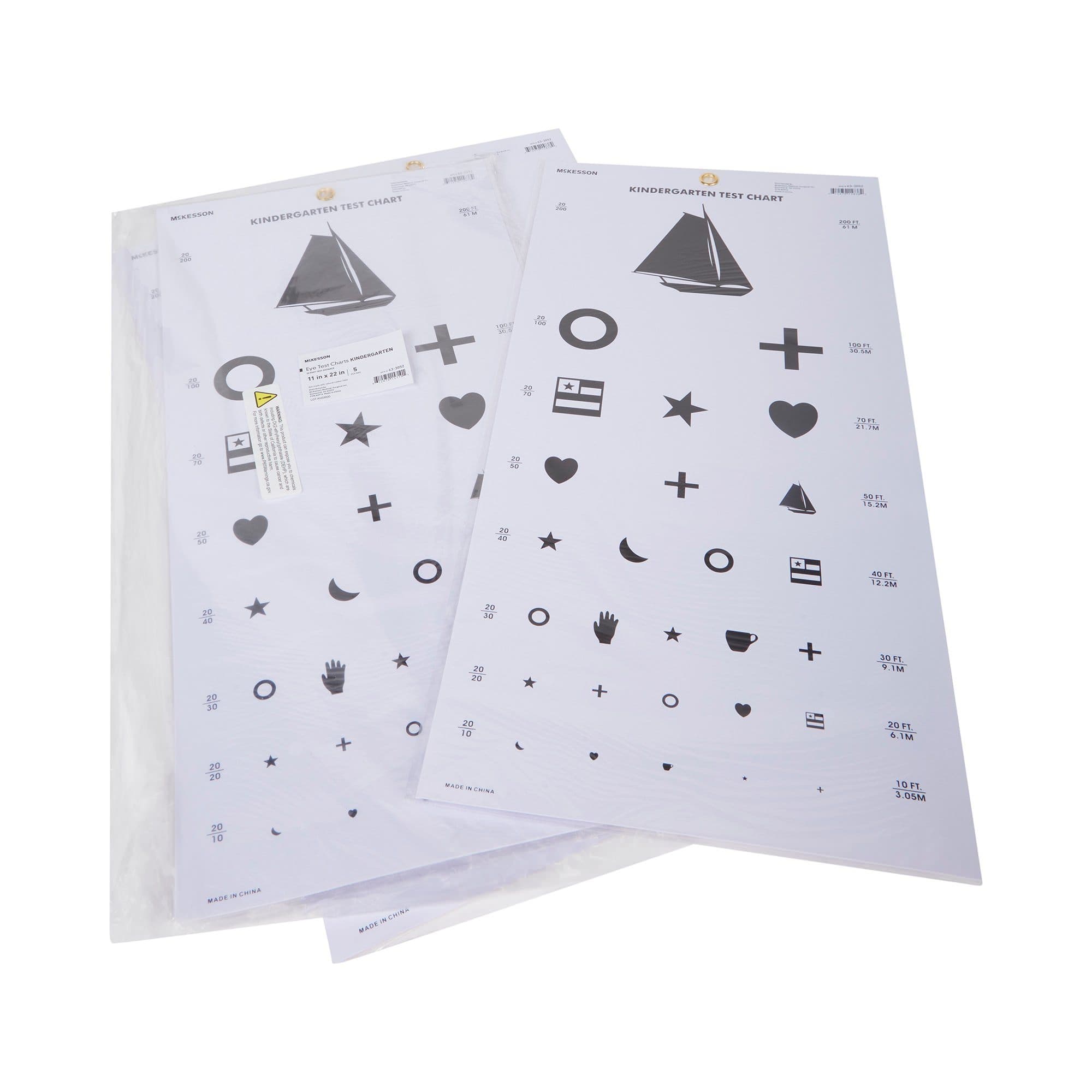McKesson Preschool Eye Test Chart, 20 ft - Image 3
