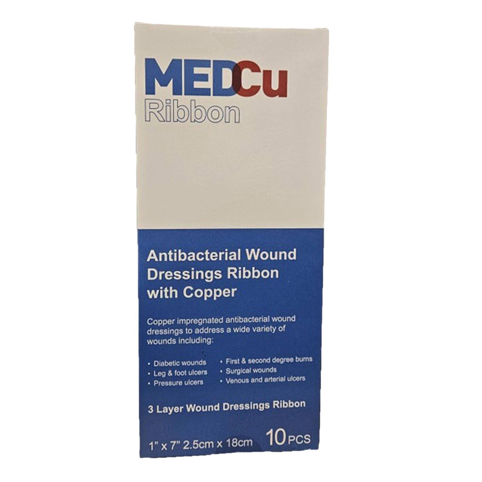 MedCu 3-Layer Antibacterial Ribbon with Copper Oxide, 1 x 7 Inch - Image 2