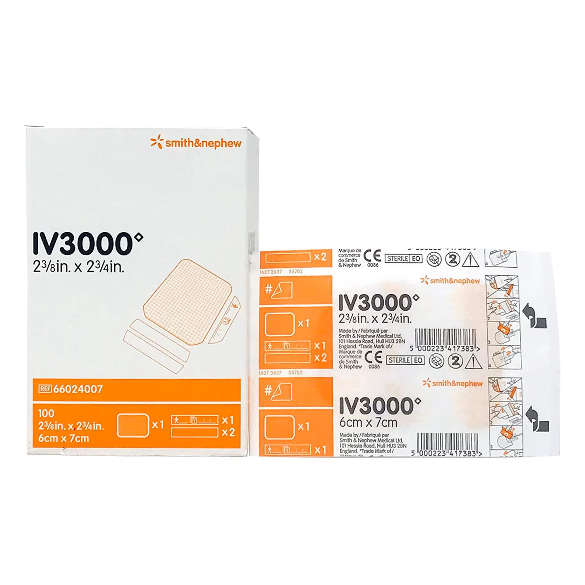 IV3000 Non-Ported IV Specialty Film Dressing, 6 x 7 cm - Case of 900 - Image 1