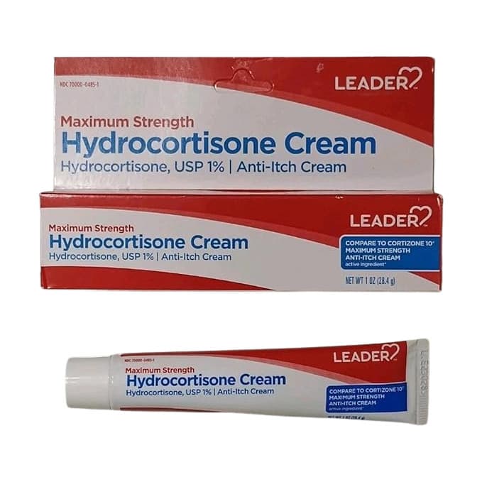 Leader Hydrocortisone Cream, Maximum Strength 1 %, 1 oz - Each - Image 3