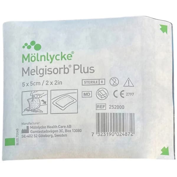 Melgisorb Plus Calcium Alginate Dressing, 2 x 2 Inch - Each - Image 1