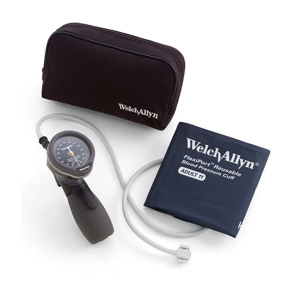 Welch Allyn DS66 Trigger Aneroid Sphygmomanometer Kit - Multiple Nylon Cuffs, Palm Style - Image 4