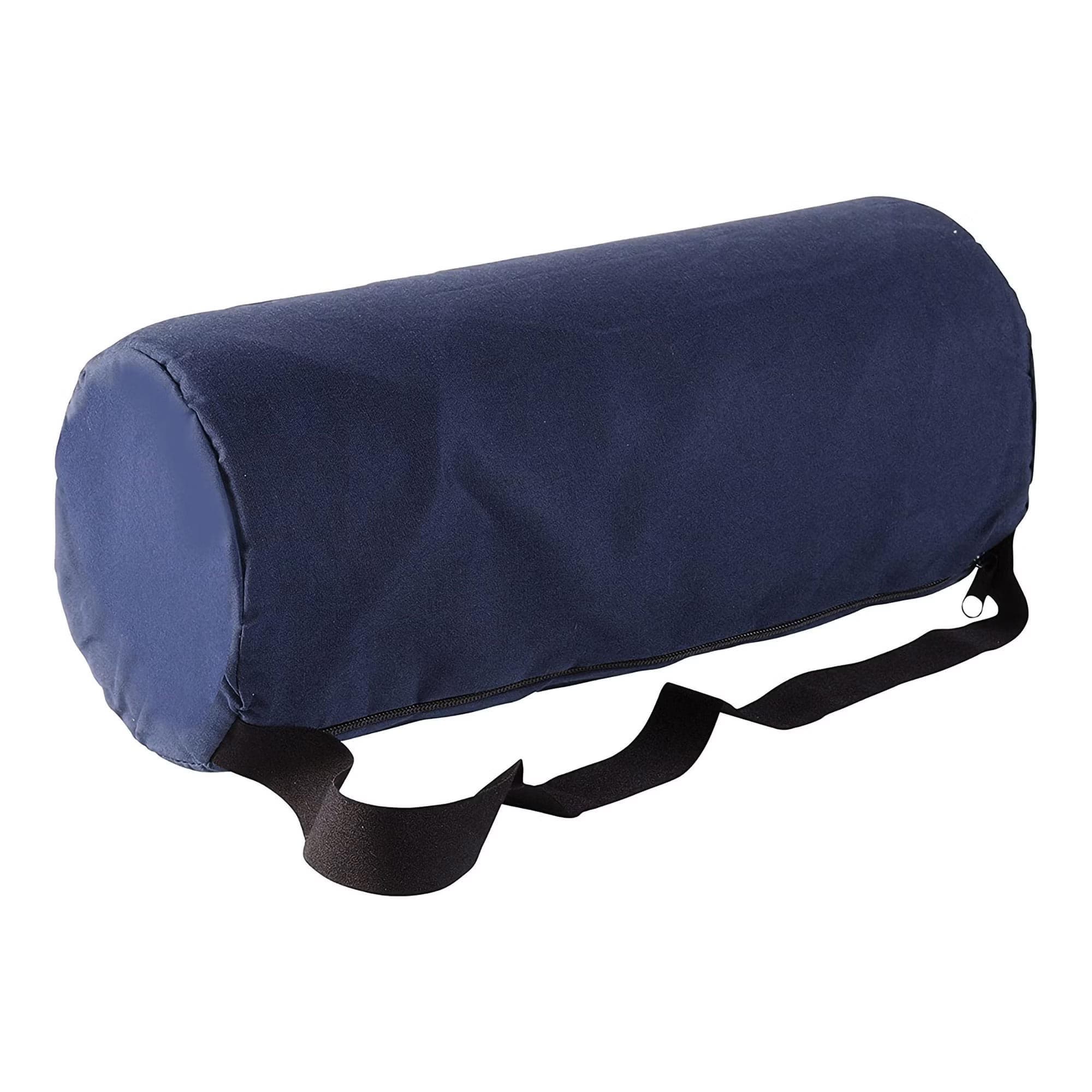 DMI Washable Lumbar Half Roll Polyester-Cotton Cover, Navy