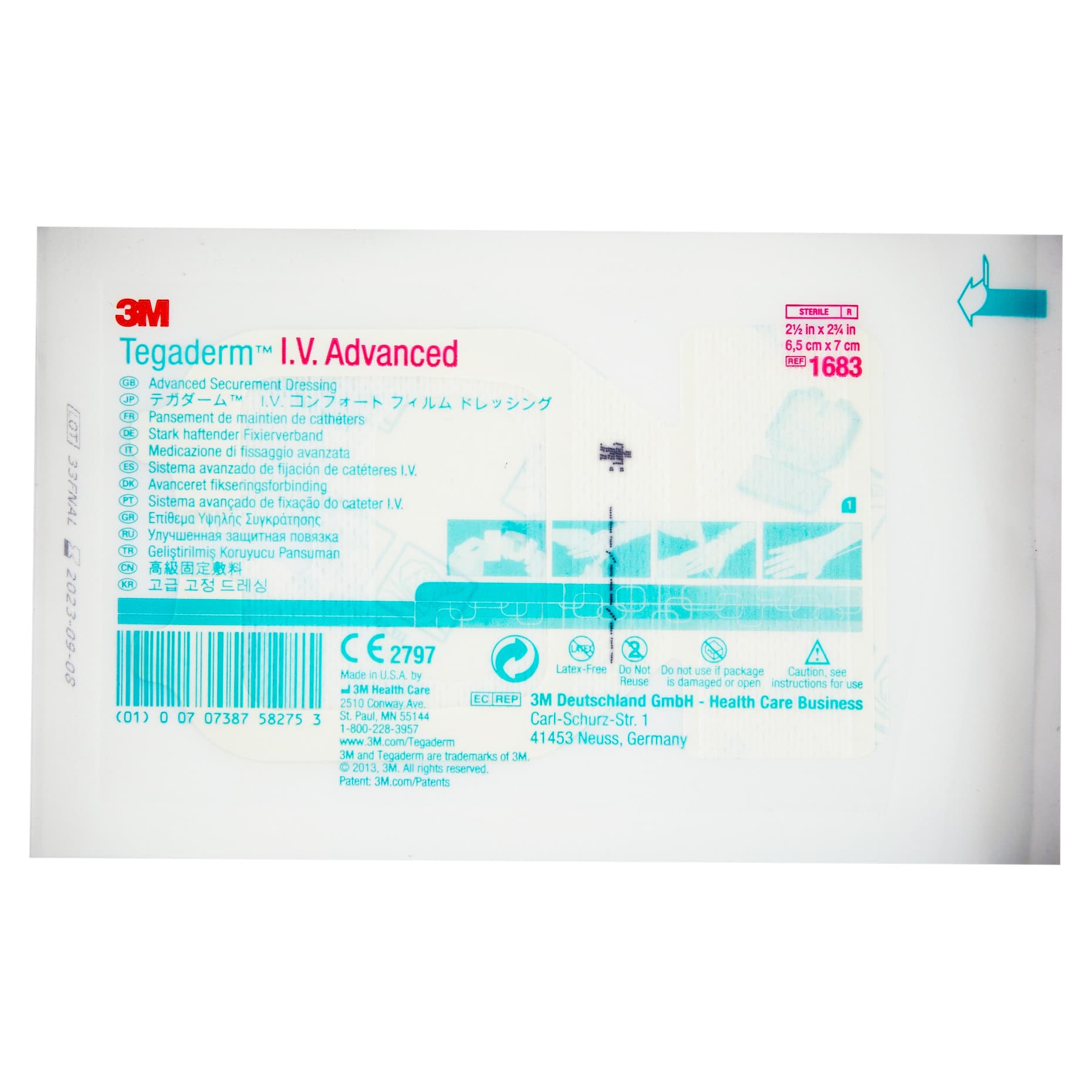 3M Tegaderm IV Advanced Securement Dressing - Image 3
