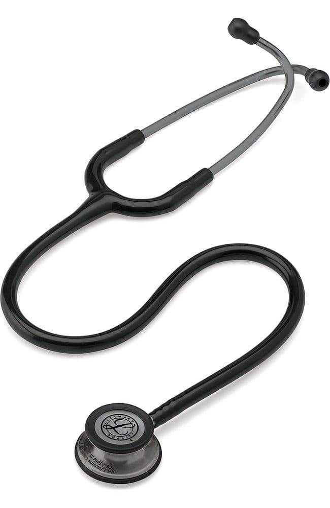 3M Littmann Classic III Monitoring Stethoscope, Smoke Finish Chestpiece, Black - Image 1