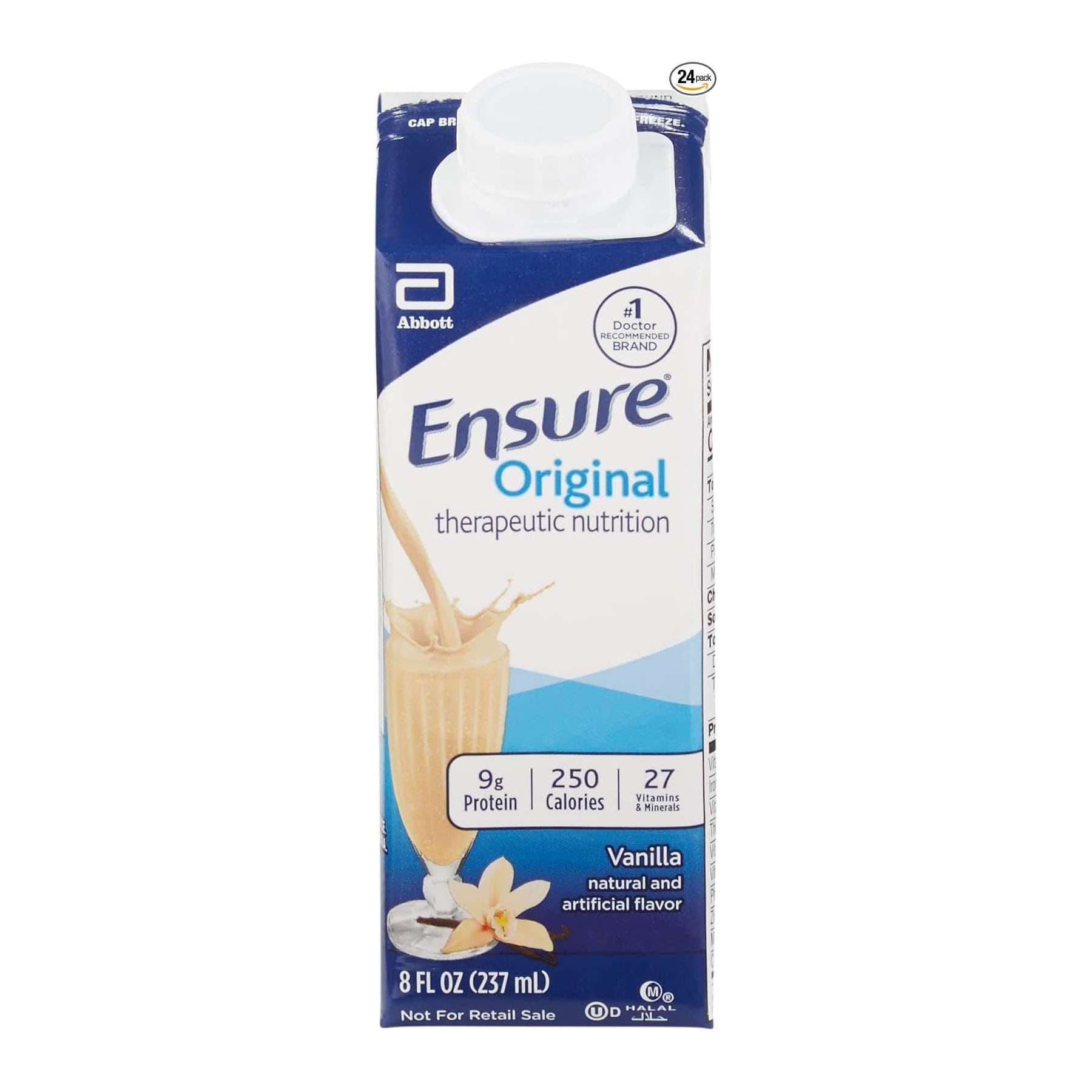 Ensure Original Therapeutic Nutrition Shake, Vanilla, 8 oz - Each - Image 1
