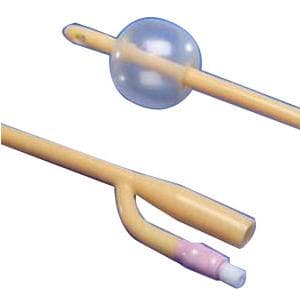 Kendall Dover 2-Way Silicone Elastomer-Coated Latex Foley Catheter, 14Fr, 16", 5cc Balloon Capacity - Each - Image 1