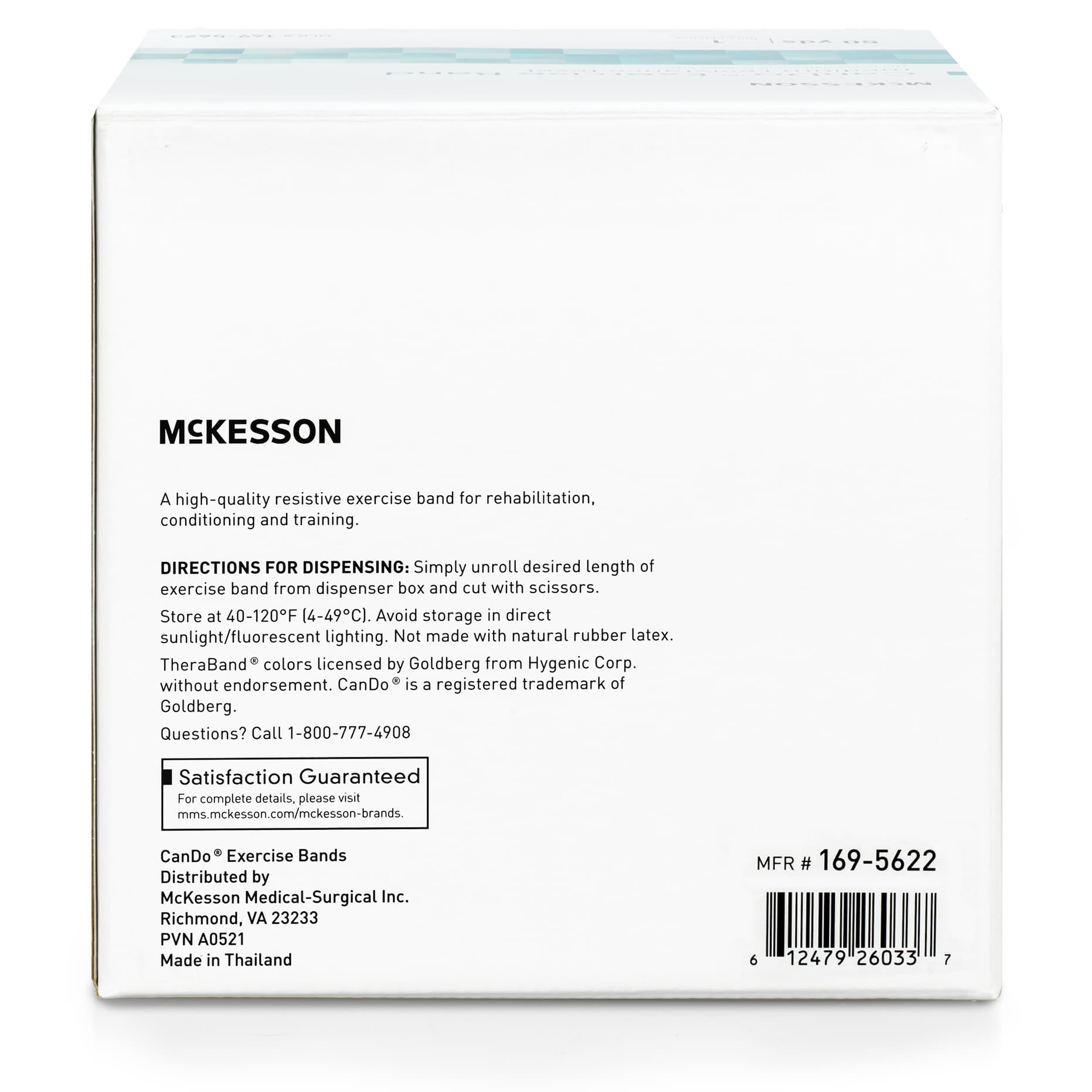 McKesson CanDo Red Light Resistance Exercise Band - Image 3