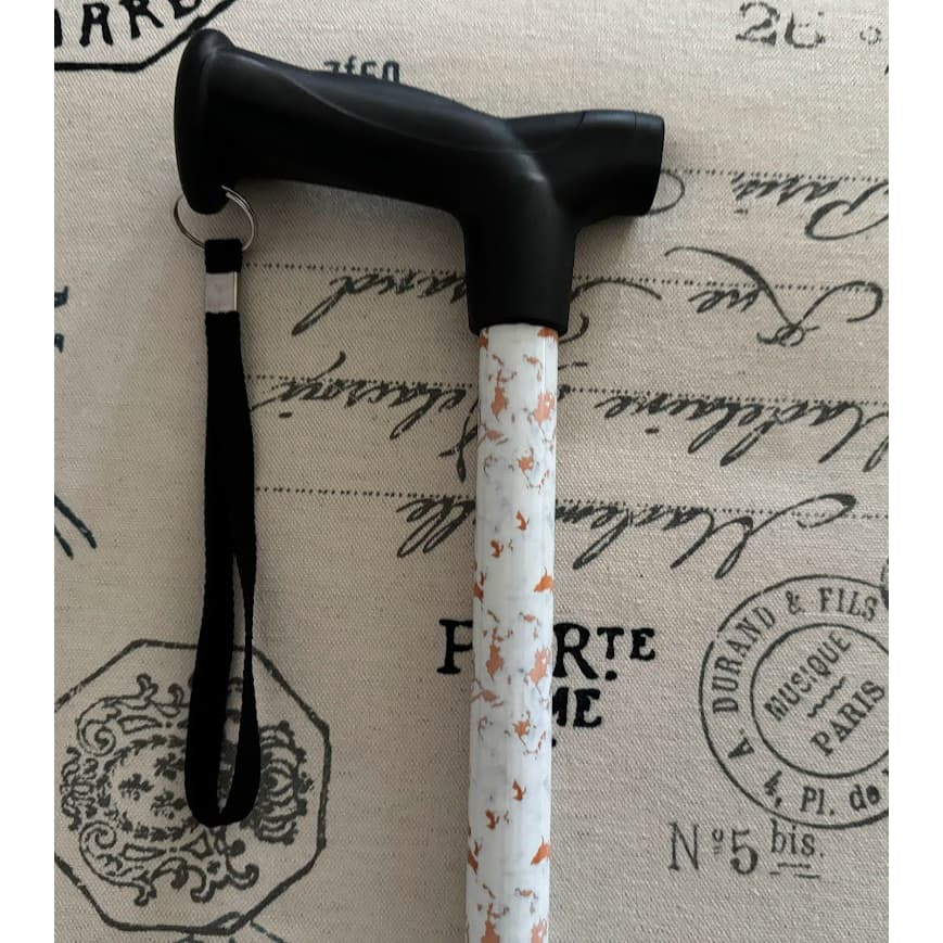 Drive Ergonomic T-Handle Walking Cane, Marble Design - Case of 6 - Image 1