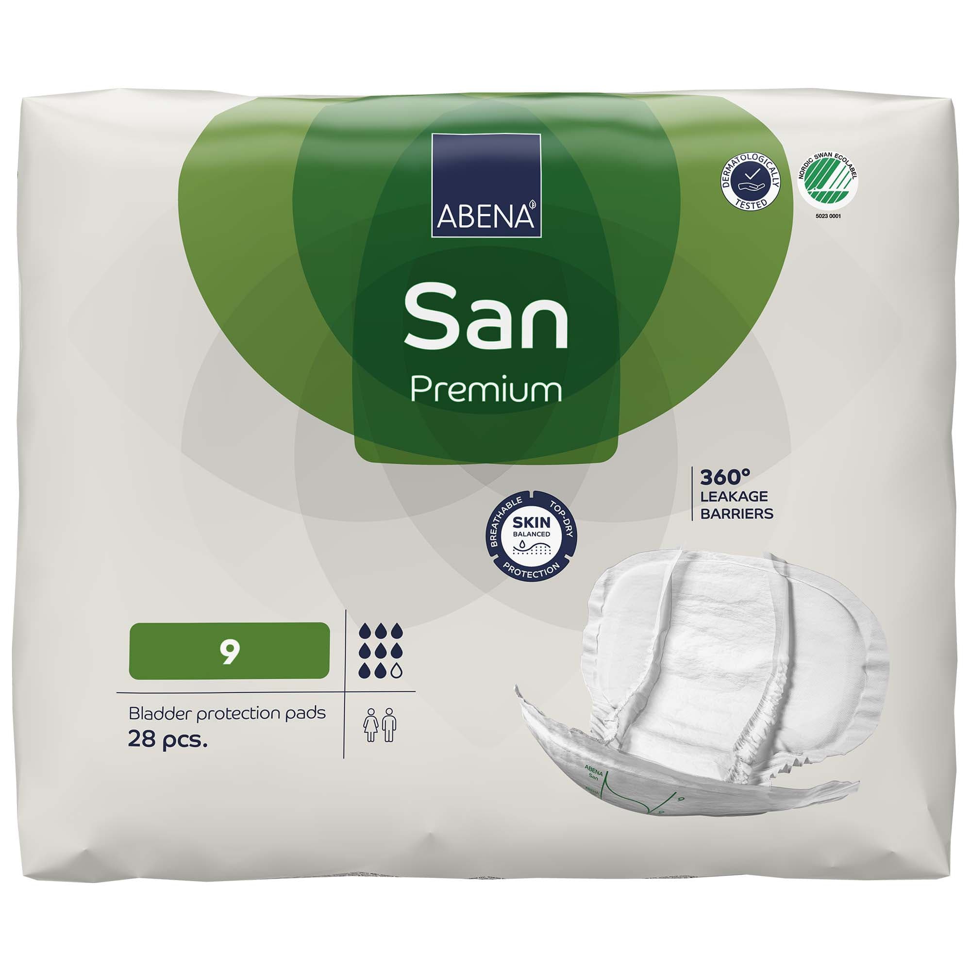 Abena San Premium Bladder Control Pads, Size 9 - Package of 28 - Image 1