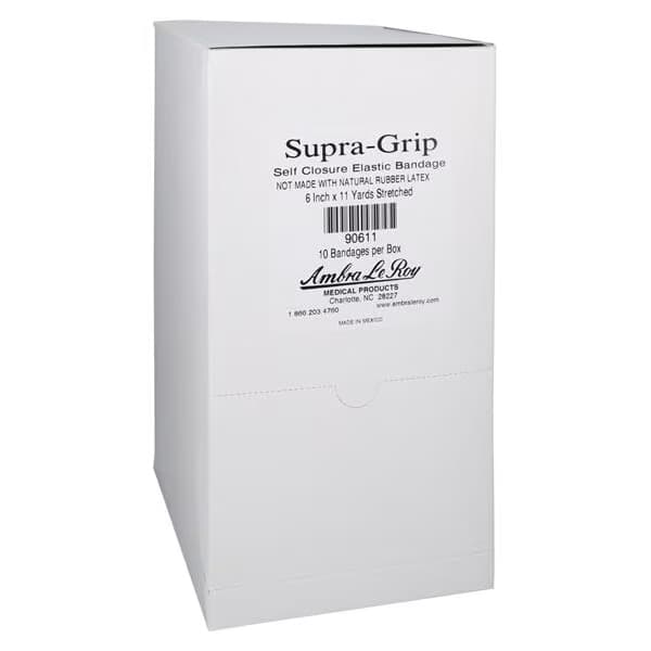 Ambra Le Roy Supra-Grip Elastic Bandage with Double Velcro Closure, Tan-White - Image 2