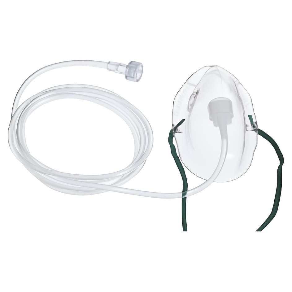 Medline Elongated Adult Oxygen Mask with Adjustable Head Strap - Image 2