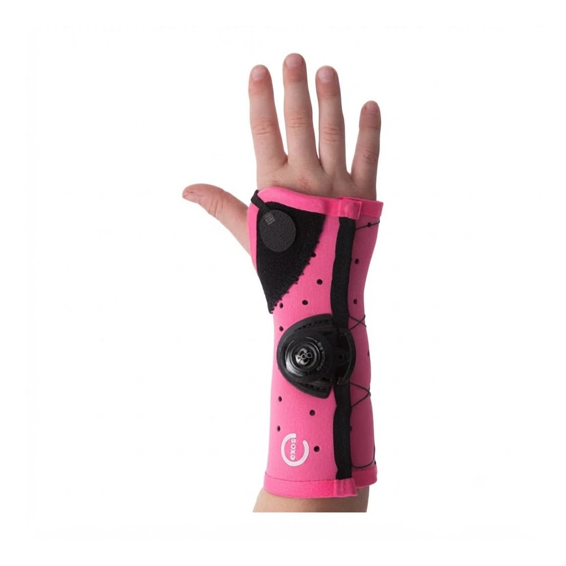 Exos Open Thumb Short Arm Fracture Brace, Pink, Right Arm, Small - Each - Image 1