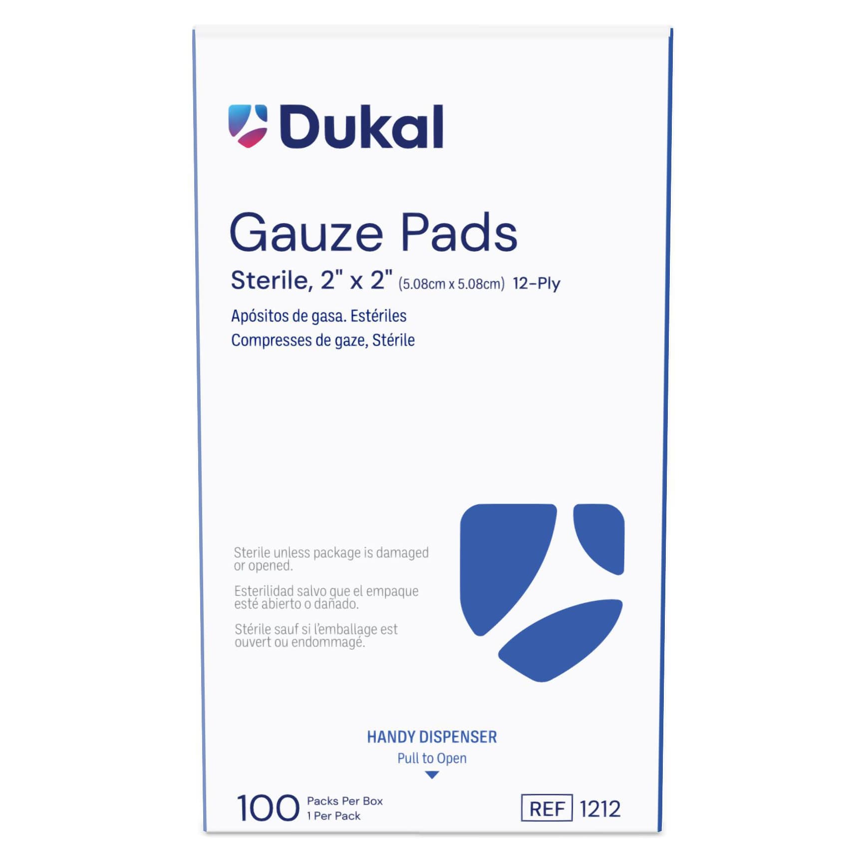 Dukal Gauze Sponge White 12-Ply Square Sterile - Image 2