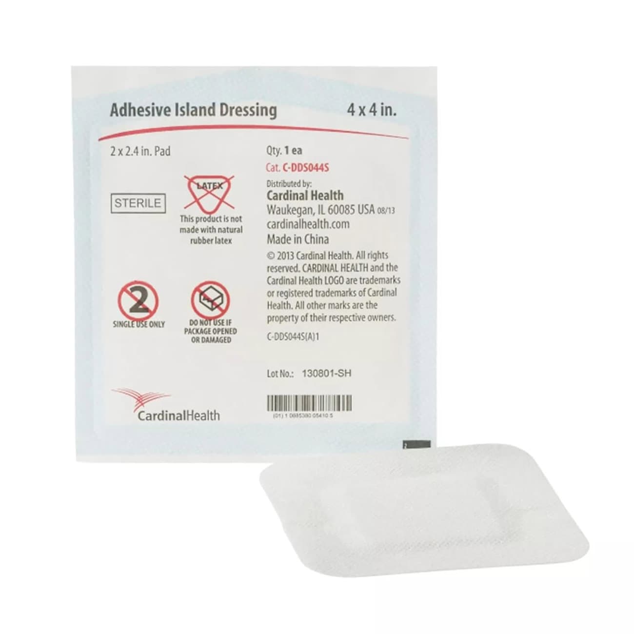 Cardinal Health Sterile Bordered Gauze Dressing, 4" x 4" - Image 1