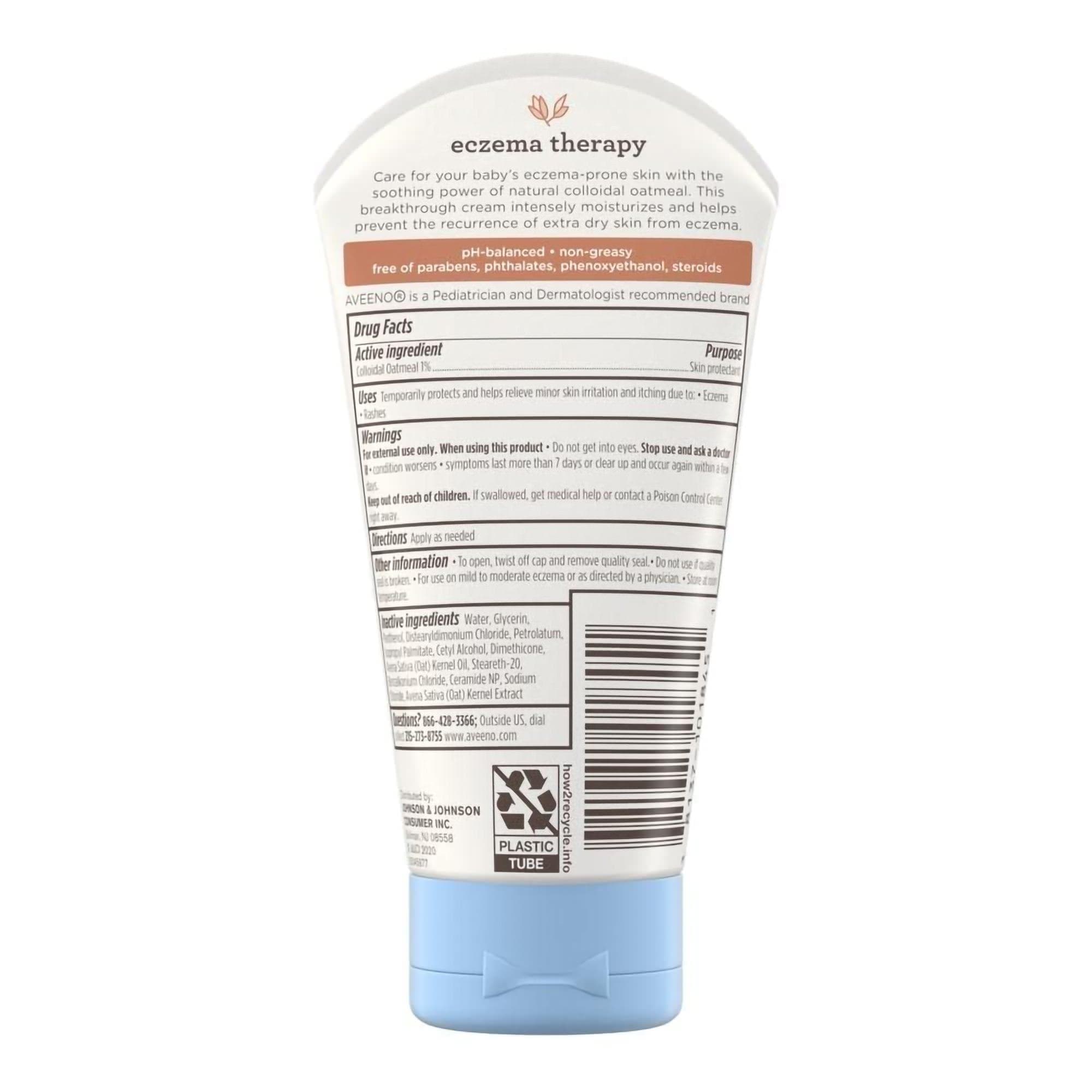 Aveeno Baby Eczema Therapy Lotion Cream, 5 oz - 1 Each - Image 2