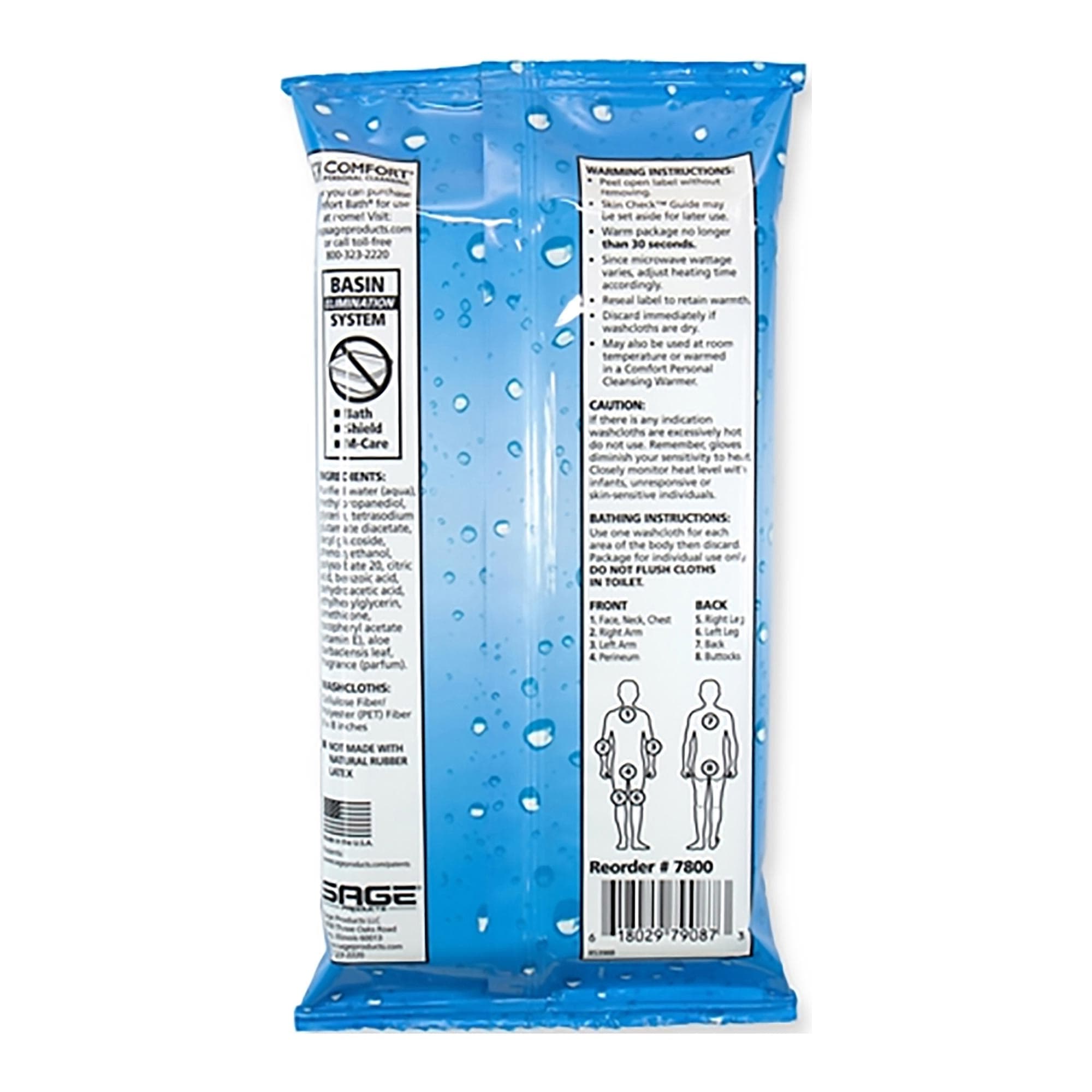 Sage Essential Bath Full Body Cleansing Washcloths - Image 3