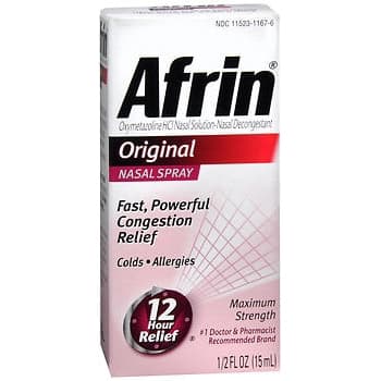 Afrin Original Sinus Relief Nasal Spray, 15 mL - Image 1