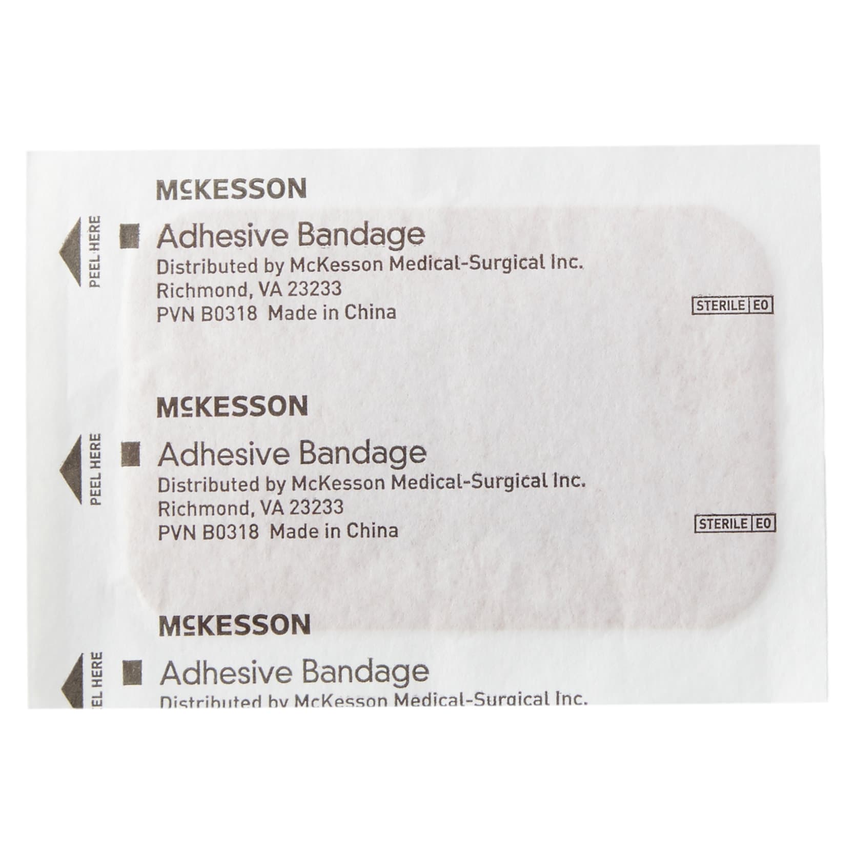 McKesson Fabric Adhesive Bandage, 2 x 3 Inch - Box of 50 - Image 3