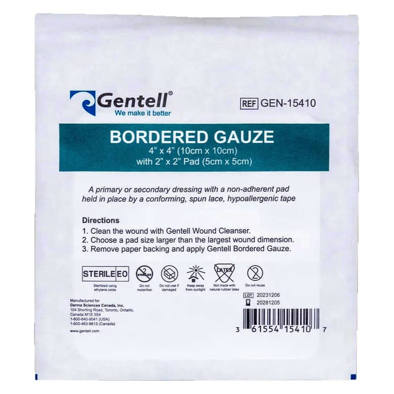 Gentell Bordered Gauze Dressing - Image 2