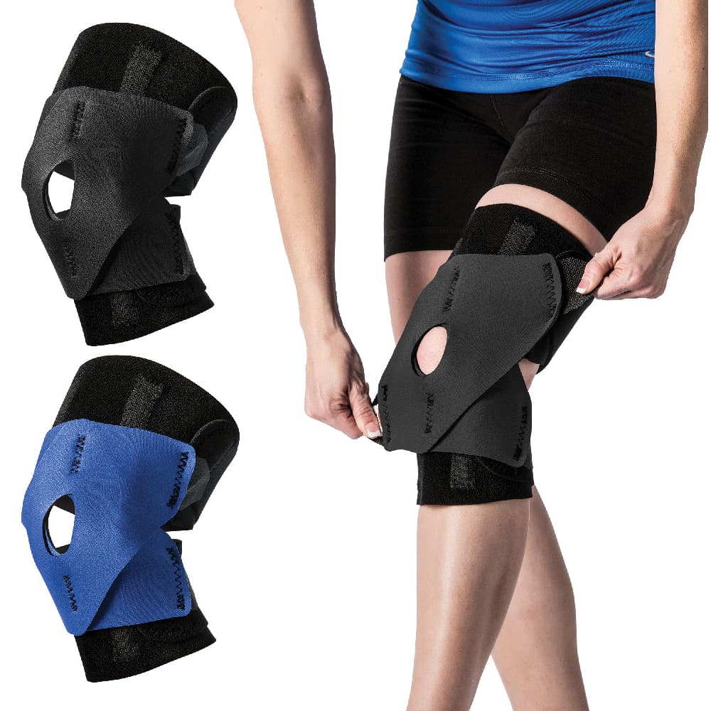 Core Performance Wrap Knee Support, Extra Large, Black - Image 1