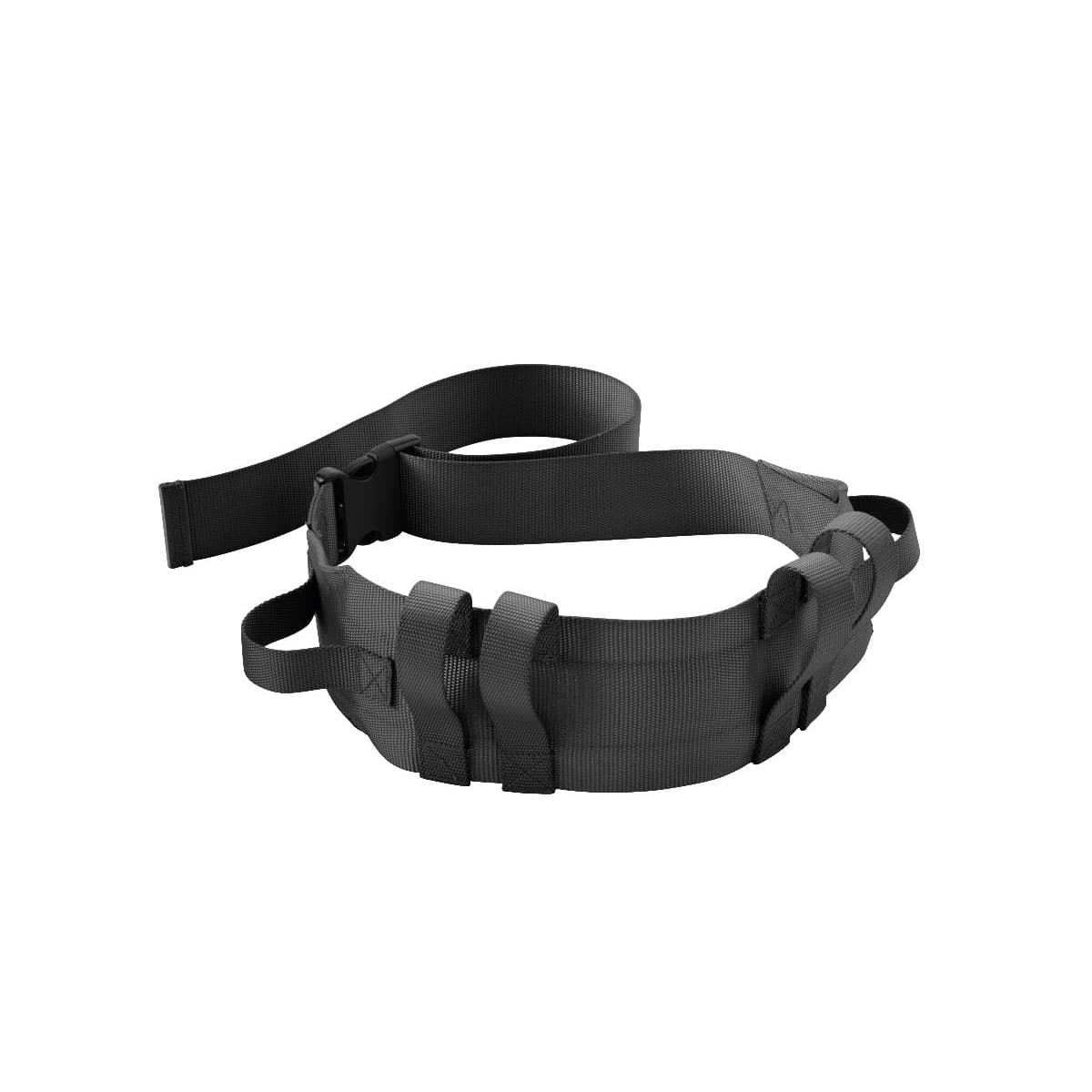 Medline Wide Transfer Belt with Handle, Black - Case of 4 - Image 1