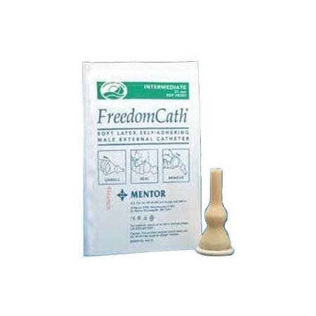 Coloplast Freedom Cath Male External Catheter with Kink-Resistant Nozzle, 28mm dia, Latex - Each - Image 1