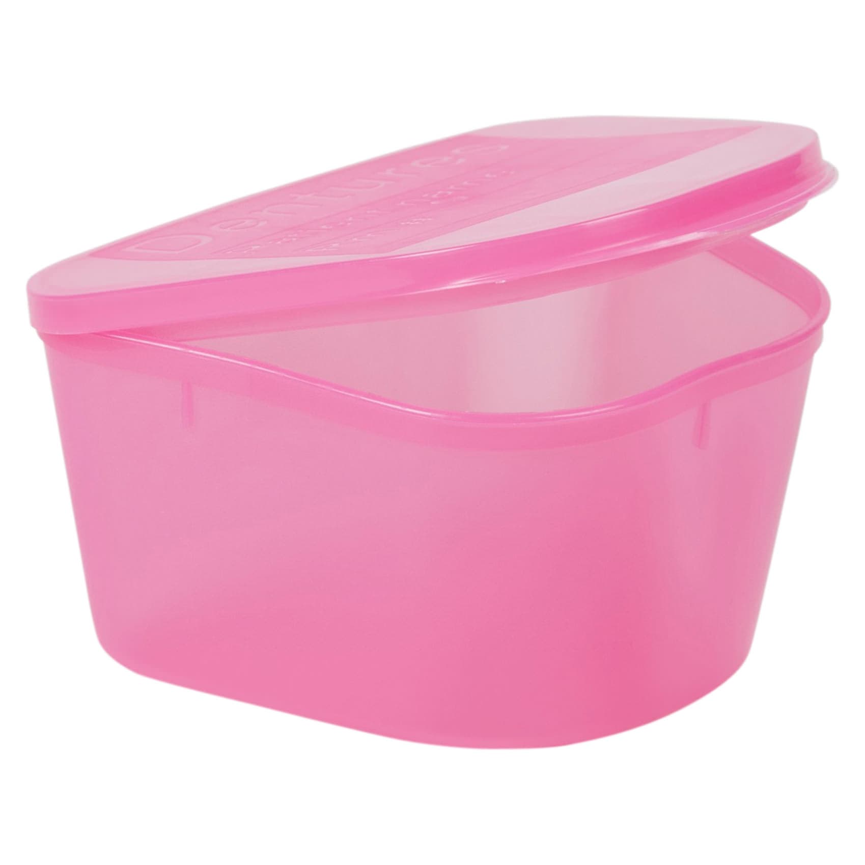McKesson Denture Cup Pink Pink Lid Pink Lid Single Patient Use - Image 3