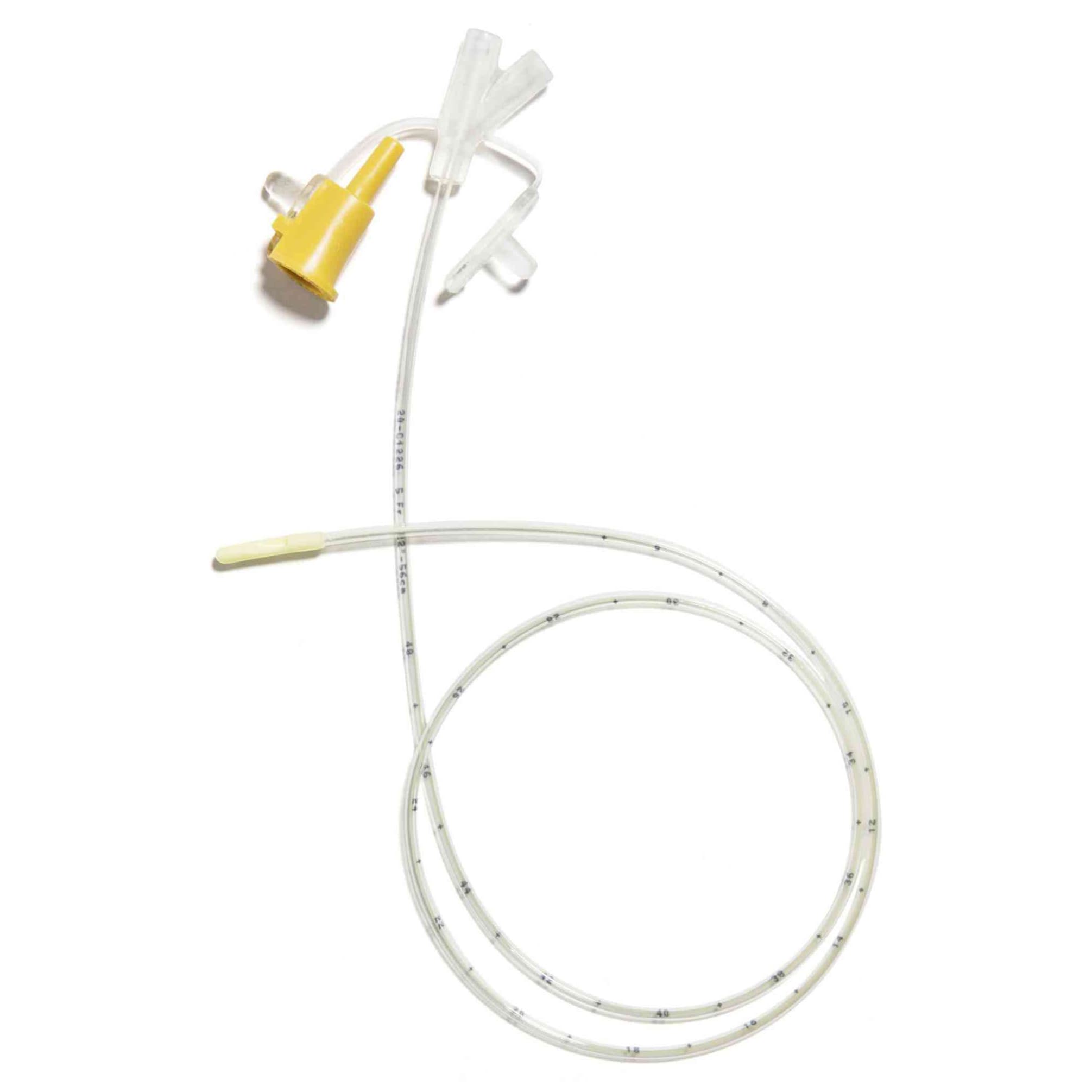 Corflo-Ultra Lite Clear Nasogastric Feeding Tube without Stylet and Non-weighted, 5 Fr, 22" L - Each - Image 1