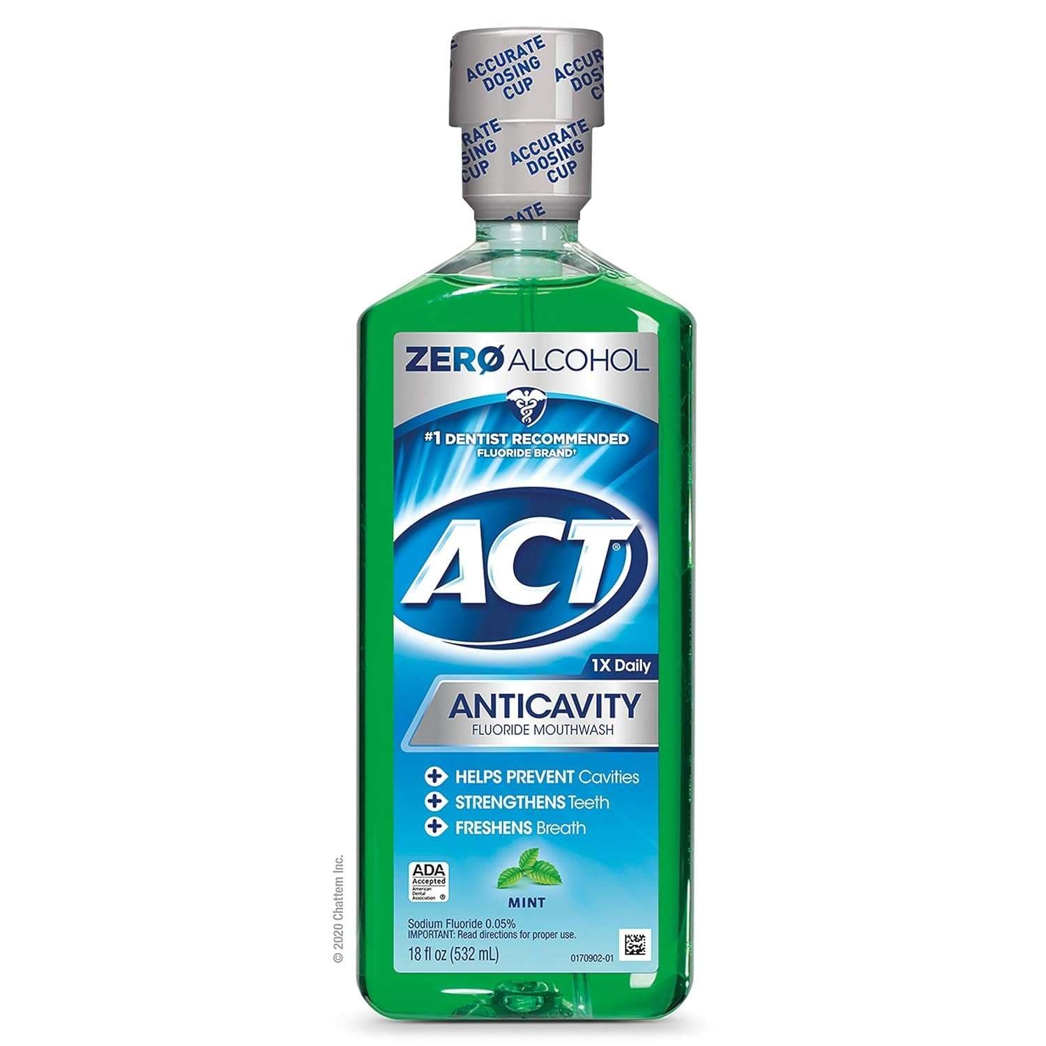 Act Flouride Rinse Mint Flavor, 18 oz