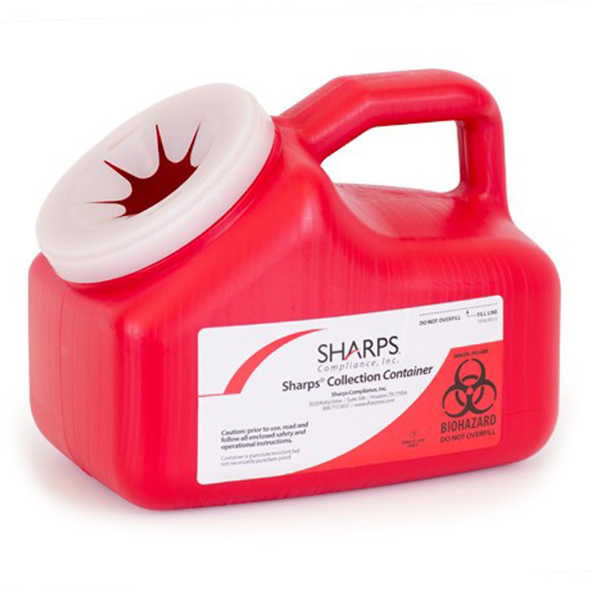 Pro-Tec 1 Gallon Mailback Sharps Container, Vertical Entry - Image 2