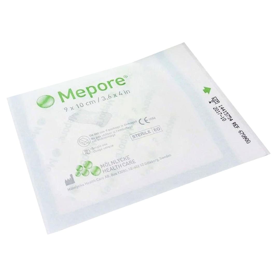 Mepore Self-Adhesive Composite Dressing, 3-3/5 x 4 Inch - Each - Image 1