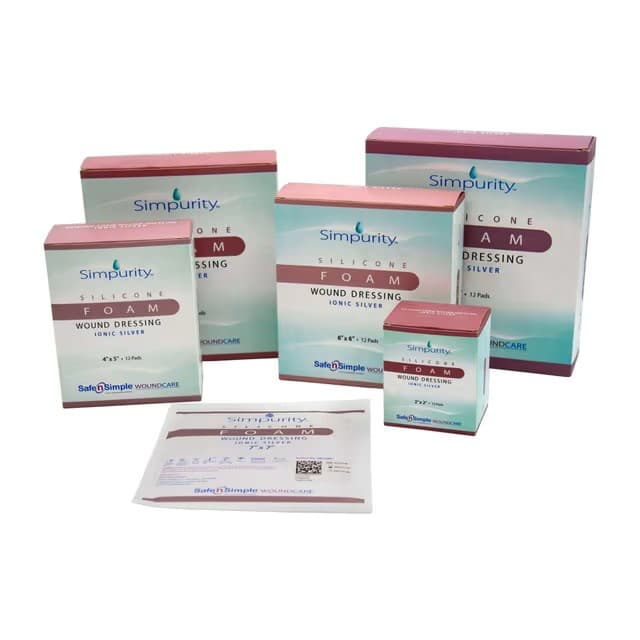 Simpurity Silver Silicone Foam Dressing - Image 2