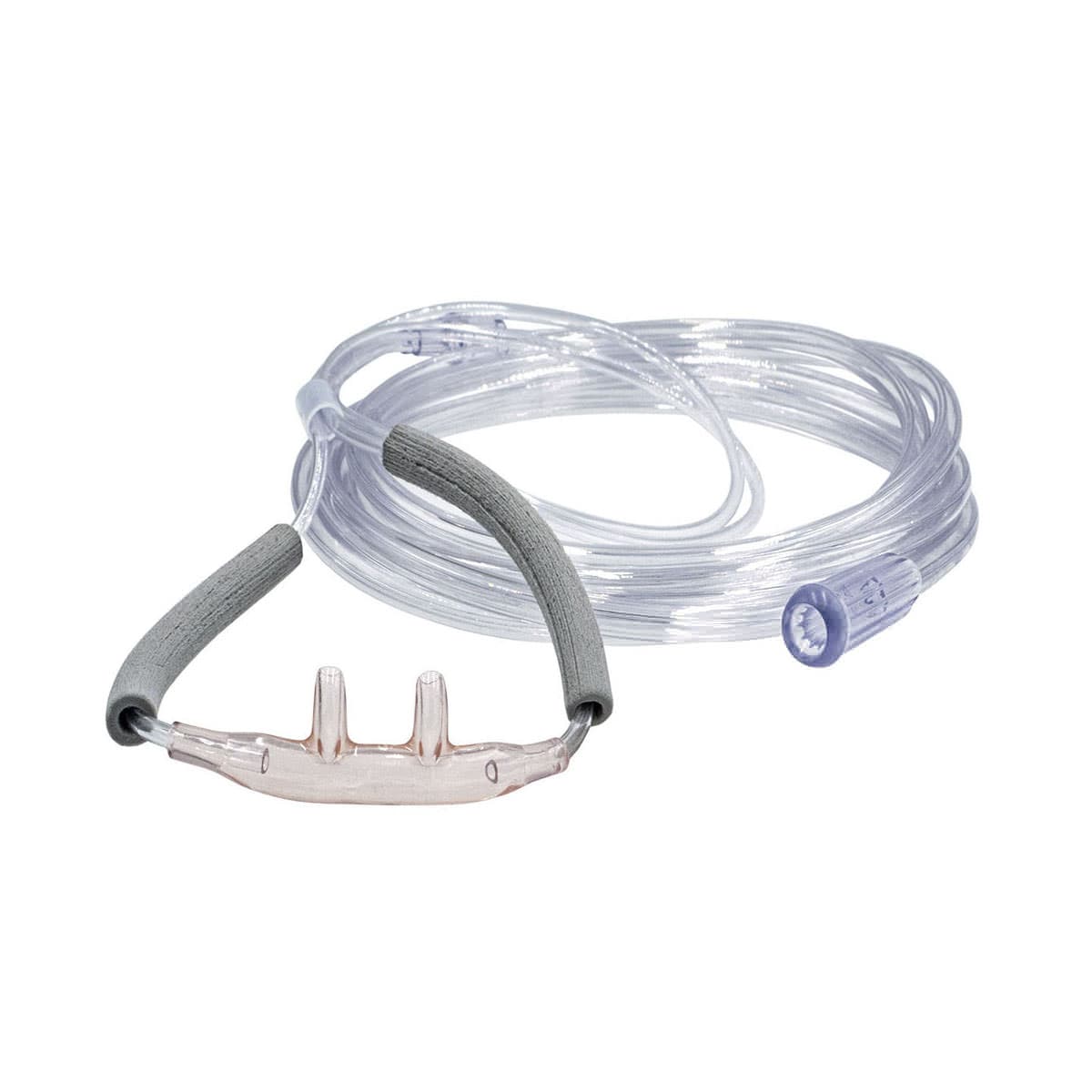 Salter Style Adult Oxygen Nasal Cannulas with TLC Ear Wraps with 7 Foot Tubing - Case of 25 - Image 1