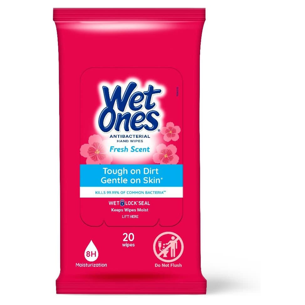 Wet Ones Antibacterial Hand Wipes, Fresh Scent - Case of 10 - Image 1