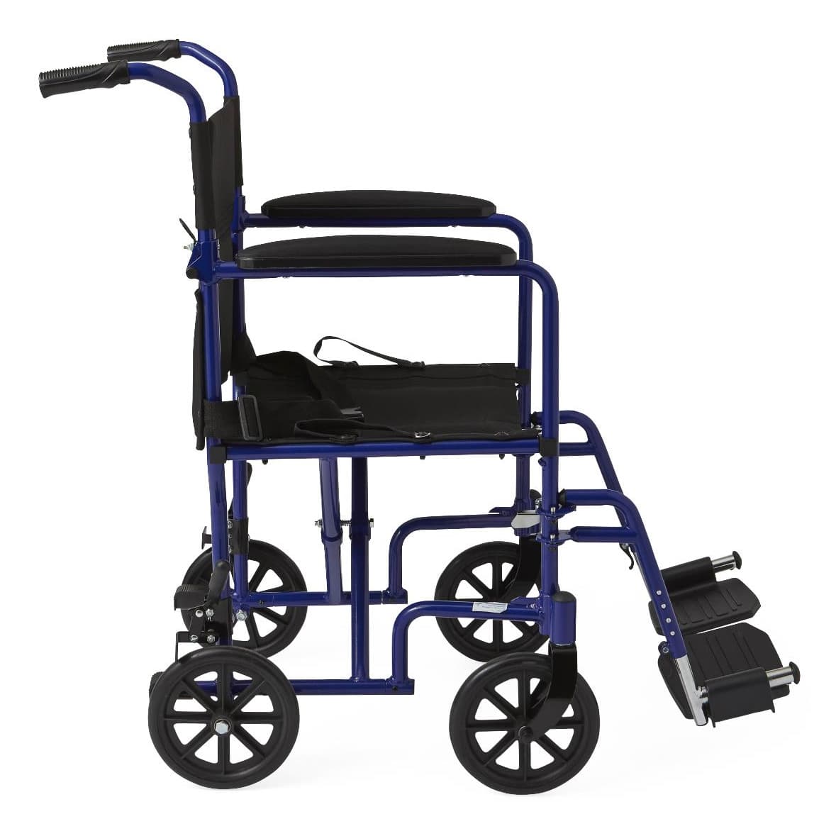 Medline Basic Aluminum Transport Chair With 8" Wheels - Image 3