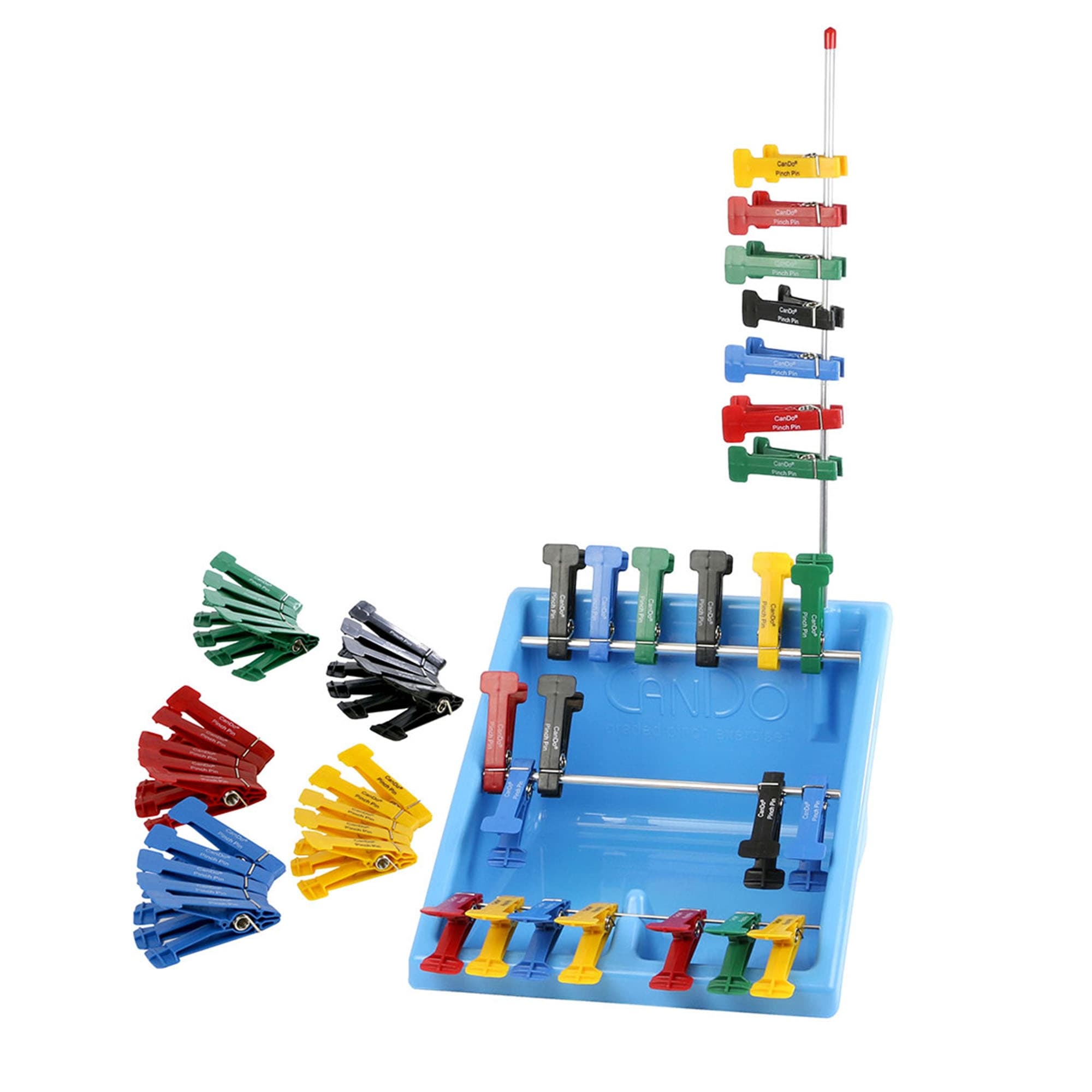 CanDo Graded Pinch Finger Exerciser, complete set of 35 pins