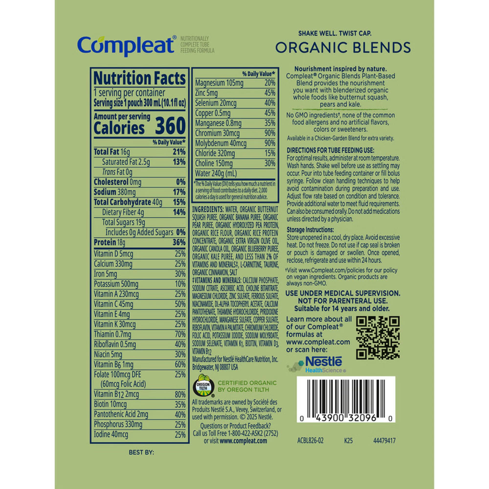 Compleat Organic Blends Plant-Based Blend Tube Feeding Formula - Image 3