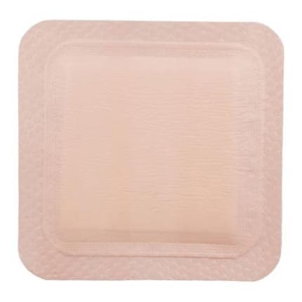MedVance Bordered Silicone Super Absorbent Dressing, 6 x 6 Inch, 4 x 4 Inch Pad - Image 1