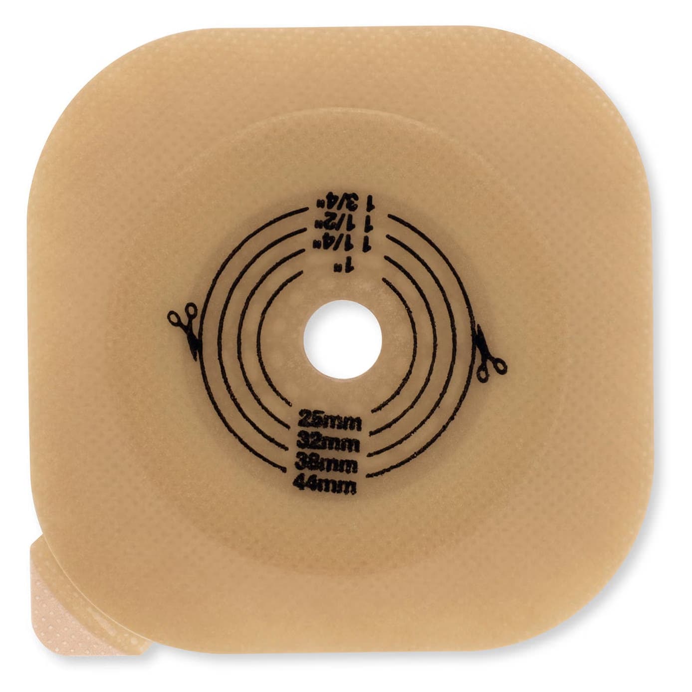 New Image CeraPlus Flat Extended Wear Barrier without Tape Border, 1-1/4" Opening, 1-3/4" Flange - Box of 5 - Image 1