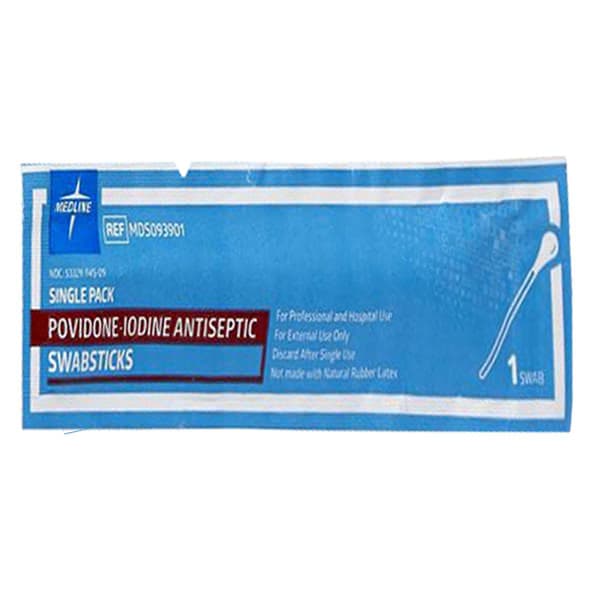 Medline Povidone-Iodine PVP Swabstick, 1 Per Pack - Image 1